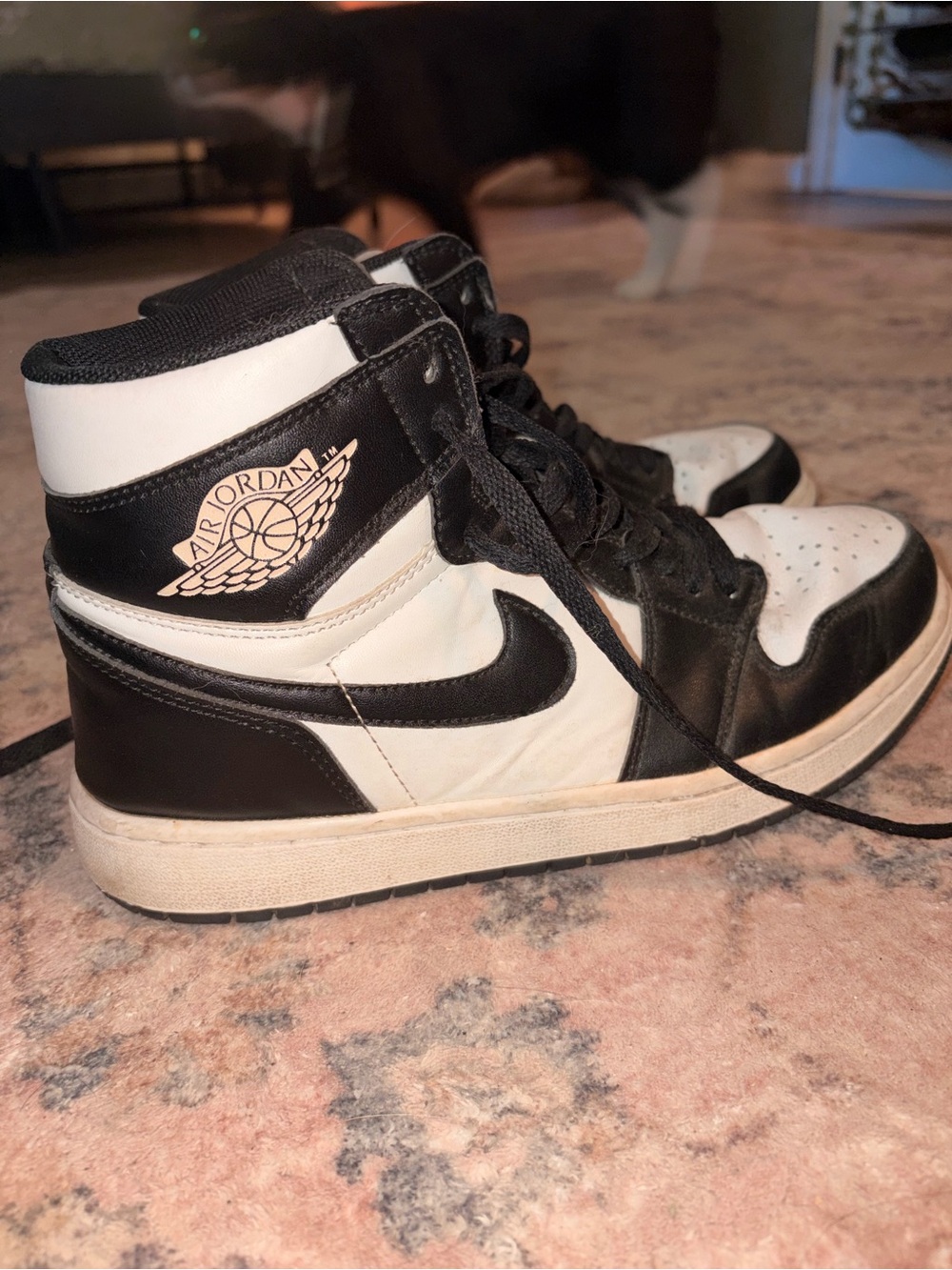 Jordan High-Top Sneakers — Black & White